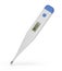Electronic clinical thermometer with normal human body temperature