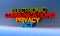 Electronic communications privacy act on blue