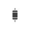 Electronic component, Resistor vector icon