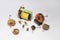 Electronic components: inductors with toroid core,