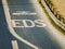 Electronic Controlling System EDS road mark on the highway