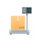 Electronic-digital cargo scales. Measuring device for cargo, boxes, packages, freight.