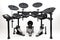 electronic drum kit with a variety of electronic percussion instruments and pads