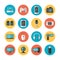 Electronic gadgets and device flat vector icons