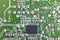 Electronic integrated circuitry macro detail. Technology background