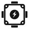 Electronic junction box icon simple vector. Safety wall