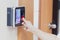 Electronic key and finger access control system