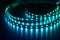 Electronic lights of led strip diodes