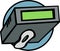 electronic pager vector illustration