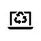 Electronic recycling icon