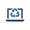 Electronic recycling icon