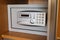Electronic safe in hotel`s wardrobe