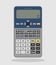 Electronic Scientific Calculator in flat style. Pocket calculators for science, Digital keypad math device, vector illustration