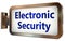 Electronic Security on billboard background