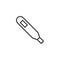 Electronic thermometer outline icon