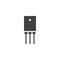 Electronic transistor vector icon