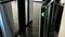 Electronic Turnstiles. Green LED light arrow pointing up and moving fast upwards