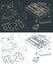 Electronics components kit drawings