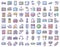 Electronics Isolated Vector Icons set every single icon can easily modify