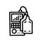 electrophoresis machine line vector doodle simple icon