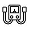 Electrophoresis Vector Thick Line Icon For Personal And Commercial Use