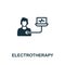 Electrotherapy icon. Monochrome simple element from therapy collection. Creative Electrotherapy icon for web design
