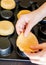Elegance in Baking: CloseUp of Shortcrust Dough Formed in Tart Shell
