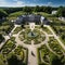 Elegance in Bloom: A Baroque Masterpiece and its Artistic Garden