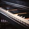 Elegance in Ebony and Ivory: Close-Up of Grand Piano Keys