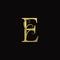 Elegance Golden Luxurious Letter E logo