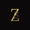 Elegance Golden Luxurious Letter Z logo