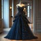 Elegance unveiled: a captivating display of a beautiful, luxurious evening gown gracefully adorning a mannequin