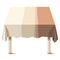 Elegance Unveiled: Table with Tablecloth Illustration on White Background