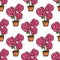 Elegance wallpaper with of pink roses.