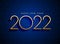 Elegant 2022 happy new year golden greeting design
