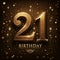 Elegant 21st Birthday Golden Elegance Celebration