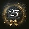 Elegant 25th Anniversary in Black and Gold Theme