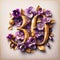 Elegant 30th Anniversary with Gold Numbers and Pansies