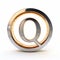 Elegant 3d Illustration Of Q: The Golden Symbol Of The Internet