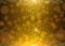 Elegant abstract background with Gold glitter sparkles rays lights bokeh and stars. Gold Festive Christmas background