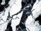 Elegant abstract black and white marble background. Monochrome natural granite stone backdrop for banner. Generative AI