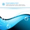 Elegant aqua business background