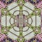 Elegant arabesque geometric floral mandala