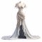 Elegant Art Nouveau Wedding Dress On Mannequin