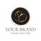 Elegant B Letter Initial Clean Feminine Business Logo