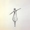 Elegant Ballet-inspired Sketch: Timeless Grace In Simple Lines