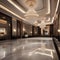 An elegant ballroom with crystal chandeliers, marble floors, and grandiose architecture4