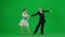 Elegant Ballroom Dance Couple in Action chroma key.