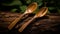 Elegant bamboo spoon: slender, curved, and earthy. Sustainable simplicity meets practical beauty