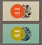 Elegant baroque badges. Elements for design. Vector illustration